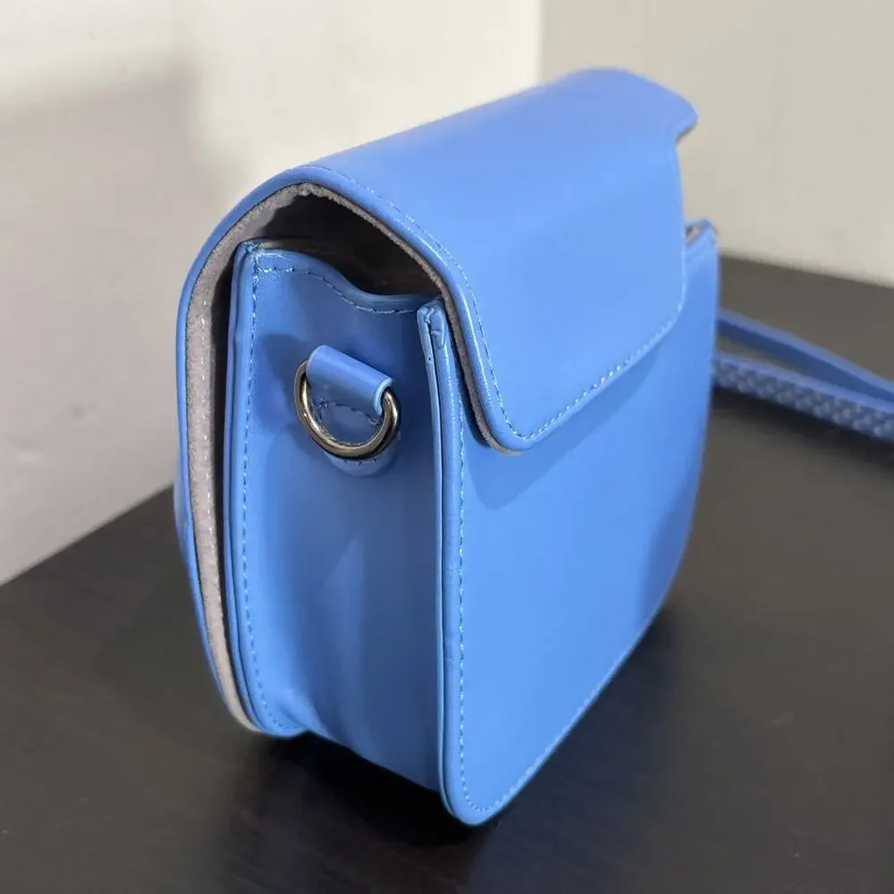 Fujifilm Instax Mini 9 Instant Film Camera Cobalt Blue W/Strap & Case WORKING